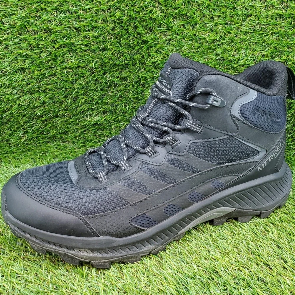 Merrell Speed Strike 2 Mid Waterproof SIZE 12 Men's Hiking Boots Black